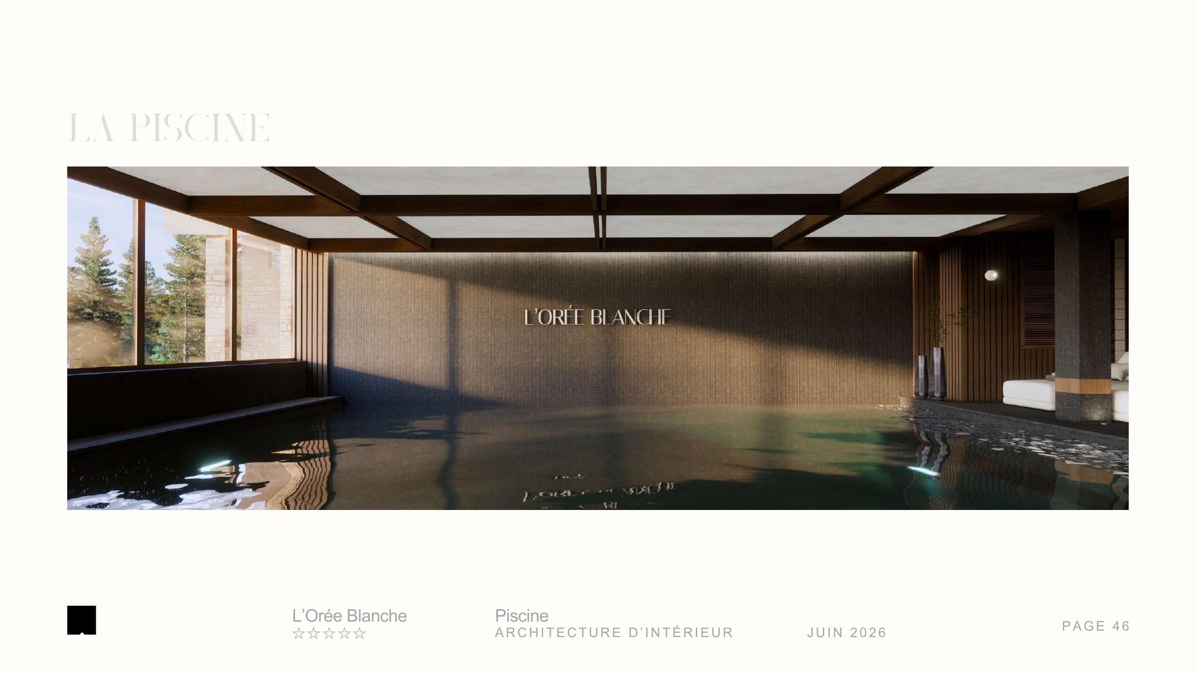 Piscine intérieure de L’Orée Blanche